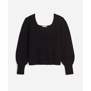 Madewell Black Ribbed Sweater
